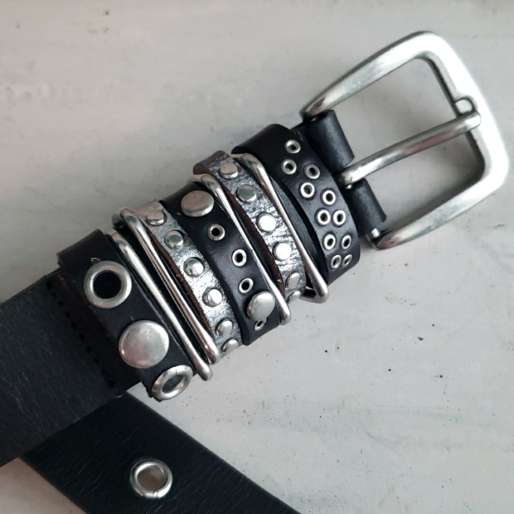Calvin Klein Jeans stud belt / L